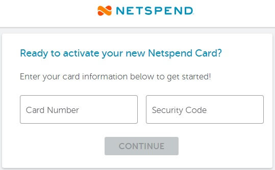 Netspend all-access.com card activation page
