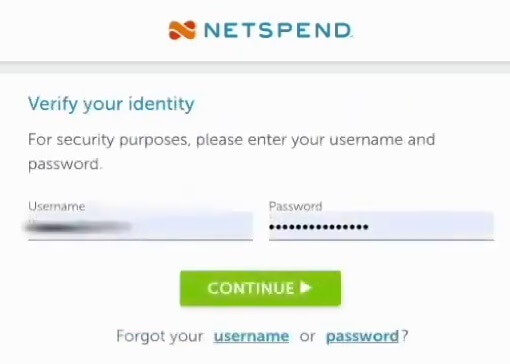 netspend card activation identity verification page