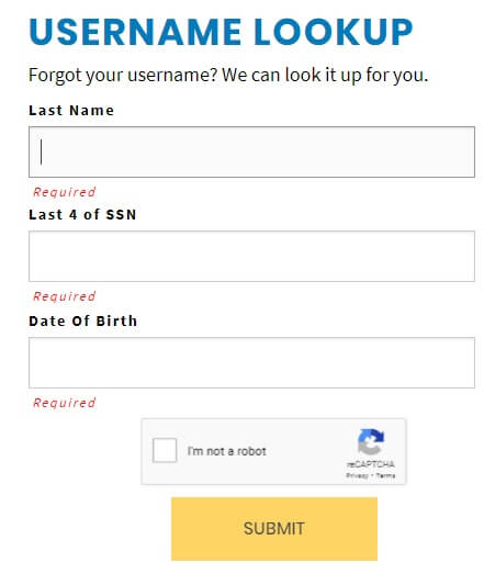 Devry student portal username recovery form