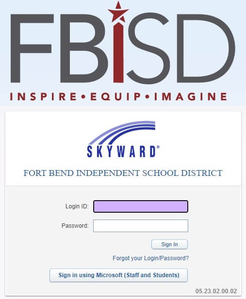 Skyward FBISD Family Access login page