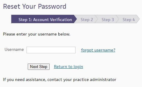 Athena health provider password reset form
