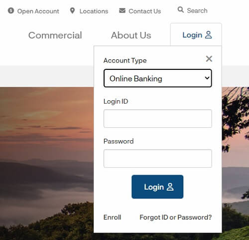 Bank of Blue Valley login page