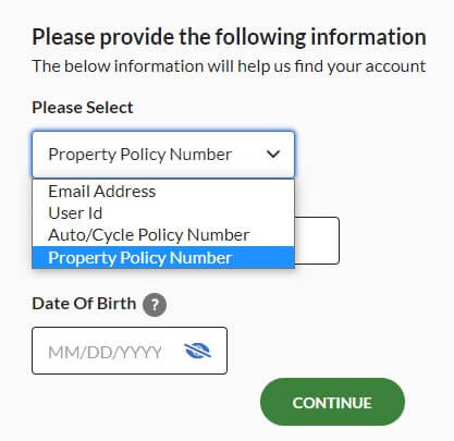 Geico account recovery options