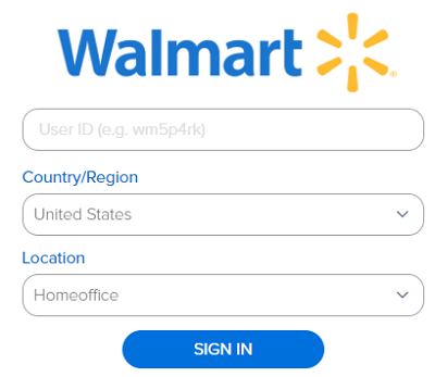 Walmart One login page