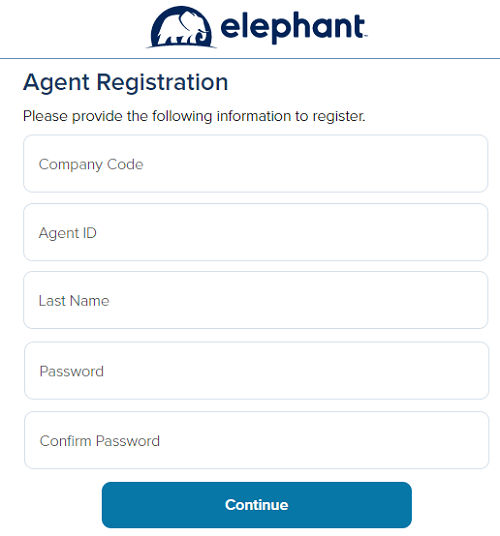 elephant insurance agent registration form