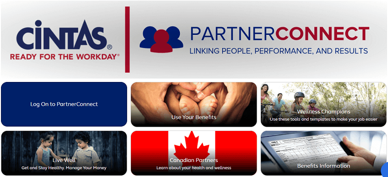 partner connect cintas homepage