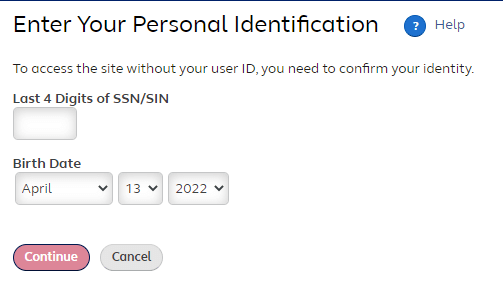 partner connect user id, password recovery form