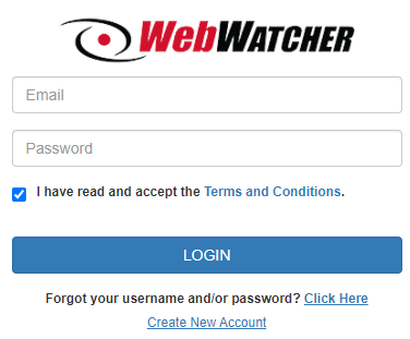 webwatcher login page