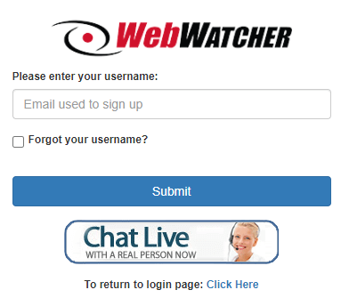 webwatcher password reset form